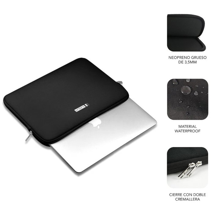 Subblim Business Laptop Sleeve Neoprene V2 13,3-14 Pulgadas Negra Subblim Business Laptop Sleeve Neoprene V2 13,3-14 Pulgadas Negra